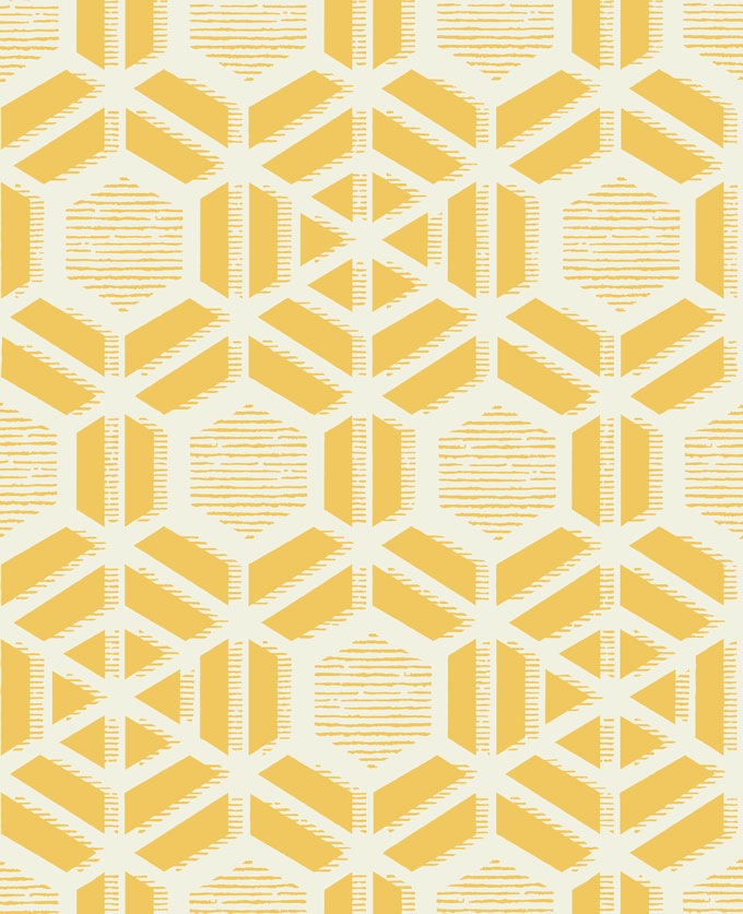 Обои 1838 Wallcoverings Capri Ochre 1905-126-05